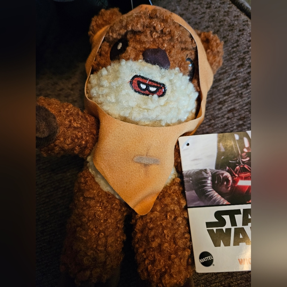 Disney star wars plush ewok wicket toy new with tags